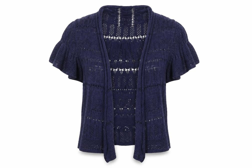 Womens UK Size 12 Marks and Spencer Blue Cardigan Jumper