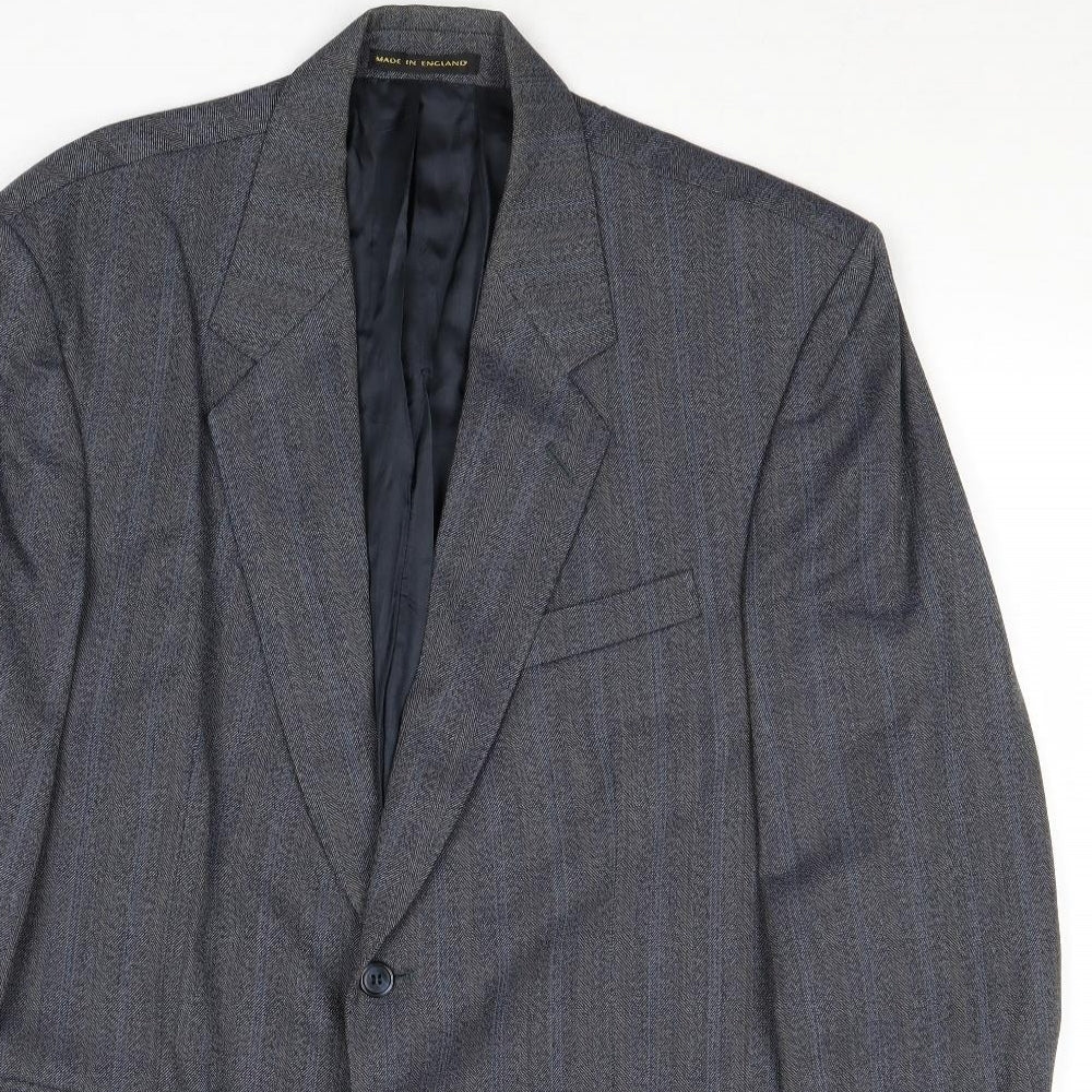 Mens UK Size 42 James Barry Regular Blue Suit Jacket
