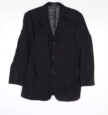Mens UK Size 40 River Island Regular Black Suit Jacket