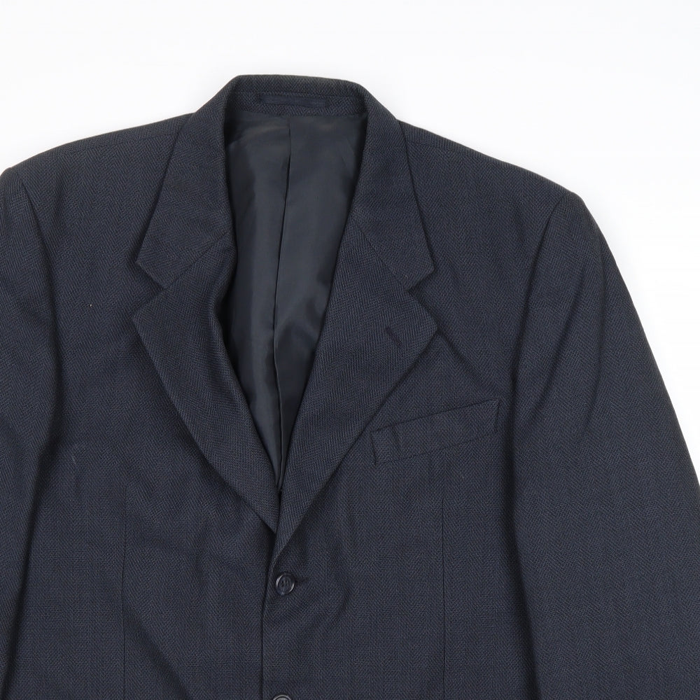 Mens UK Size 42 Burton Regular Blue Suit Jacket