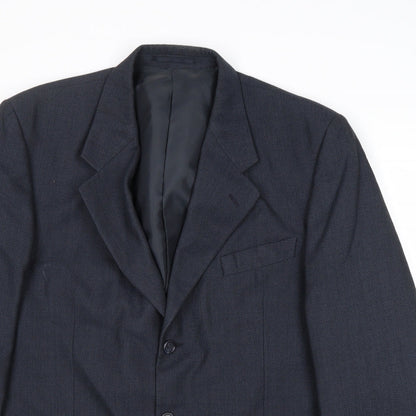 Mens UK Size 42 Burton Regular Blue Suit Jacket