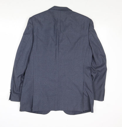 Mens UK Size 40 St Michael Regular Blue Suit Jacket