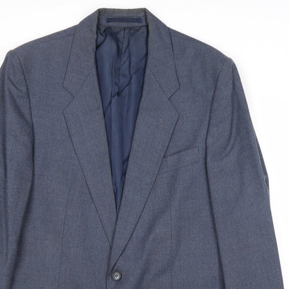Mens UK Size 40 St Michael Regular Blue Suit Jacket