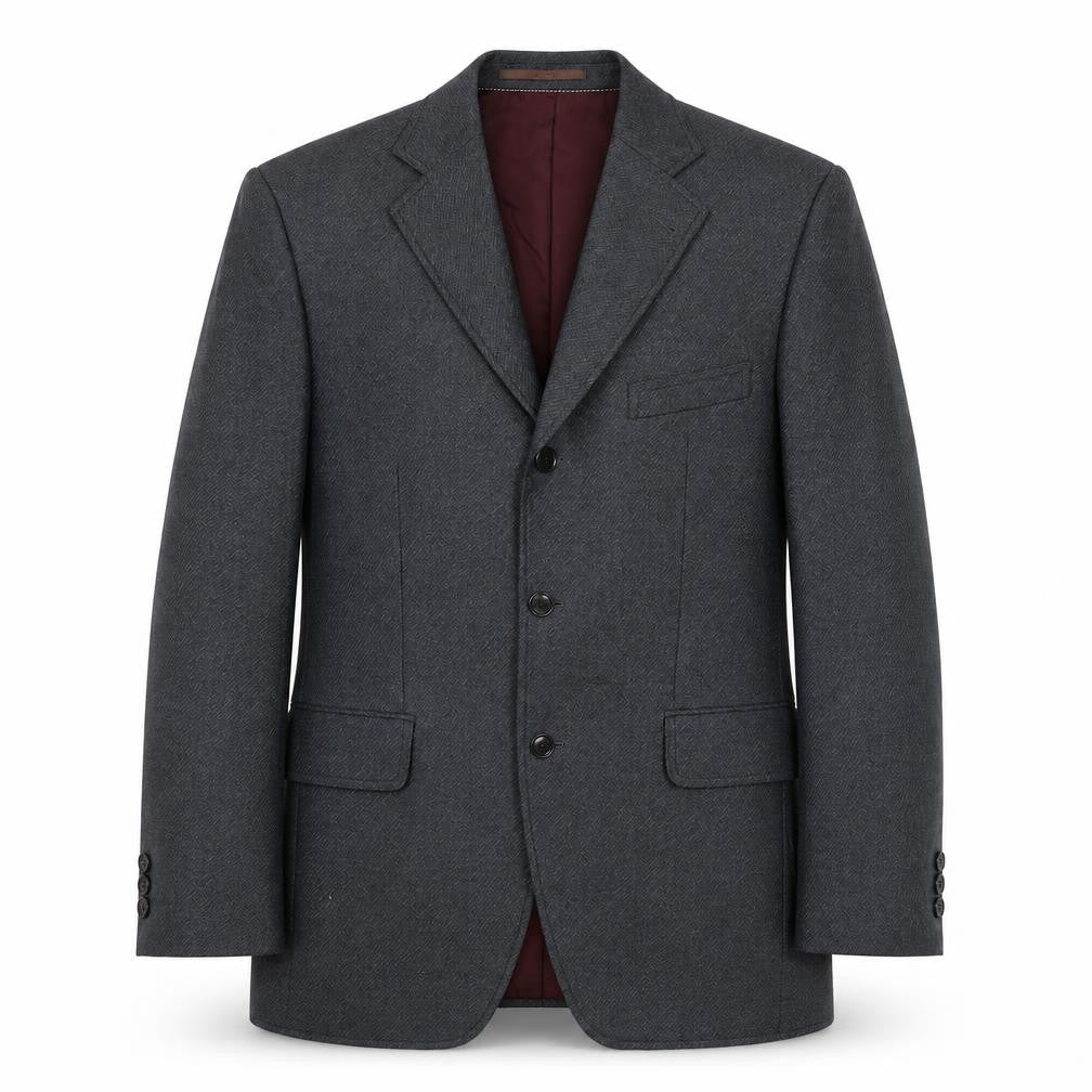 Hornes Mens Grey Wool Jacket Suit Jacket Size 40 Regular