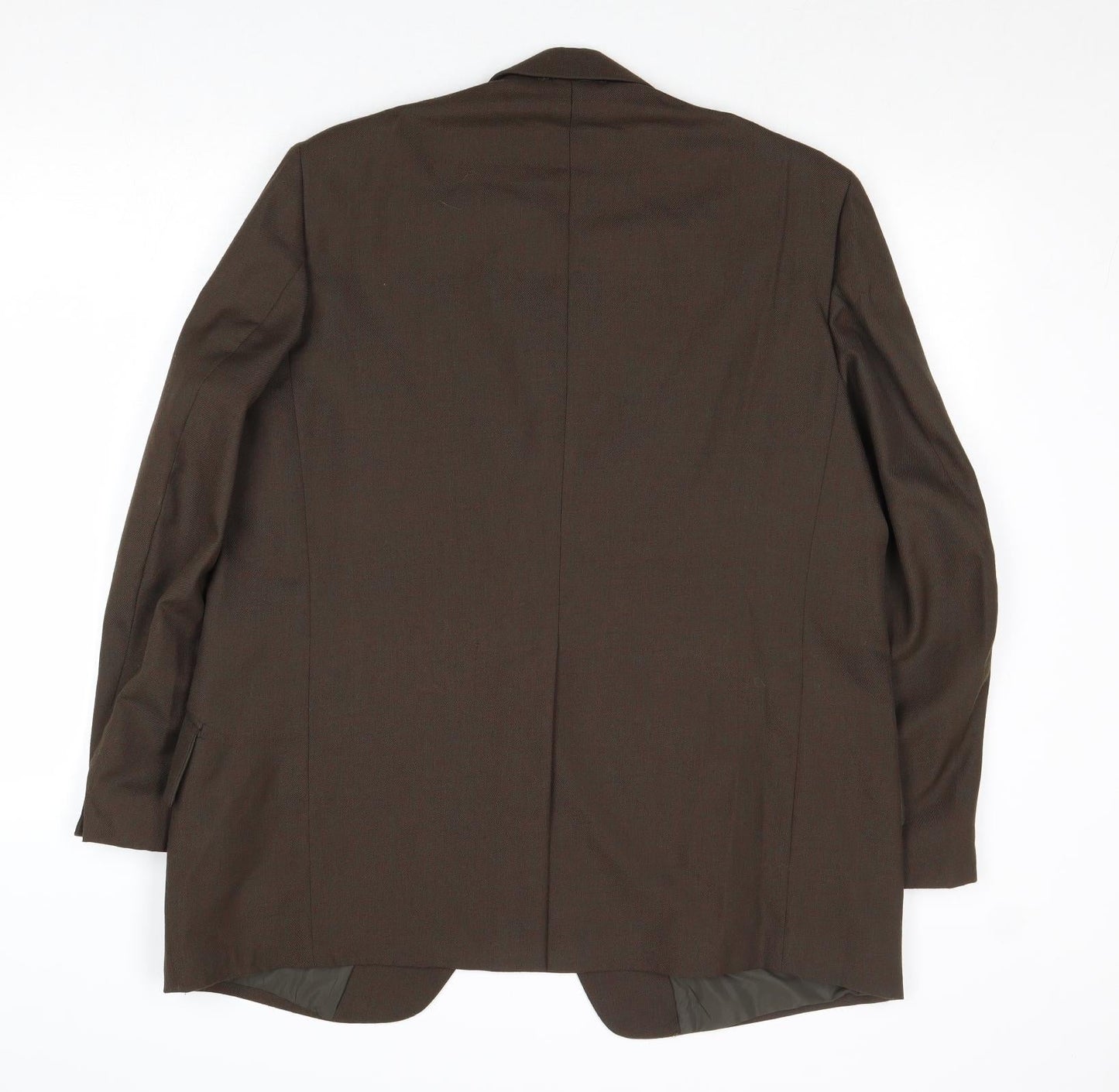 Handgrade Mens Brown Wool Jacket Suit Jacket Size 42 Regular