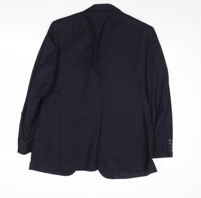Mens UK Size 42 St Michael Regular Blue Suit Jacket