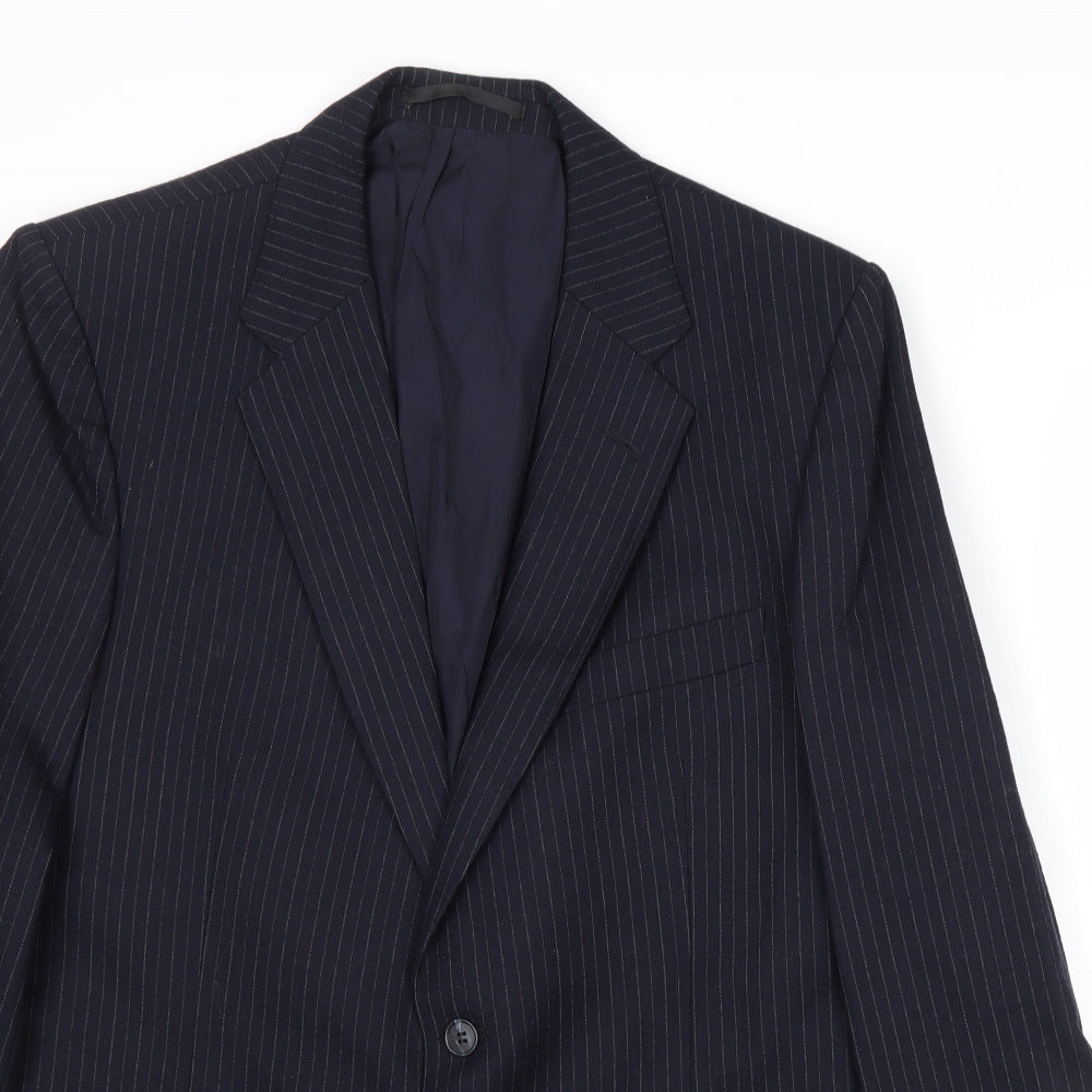 Mens UK Size 42 St Michael Regular Blue Suit Jacket