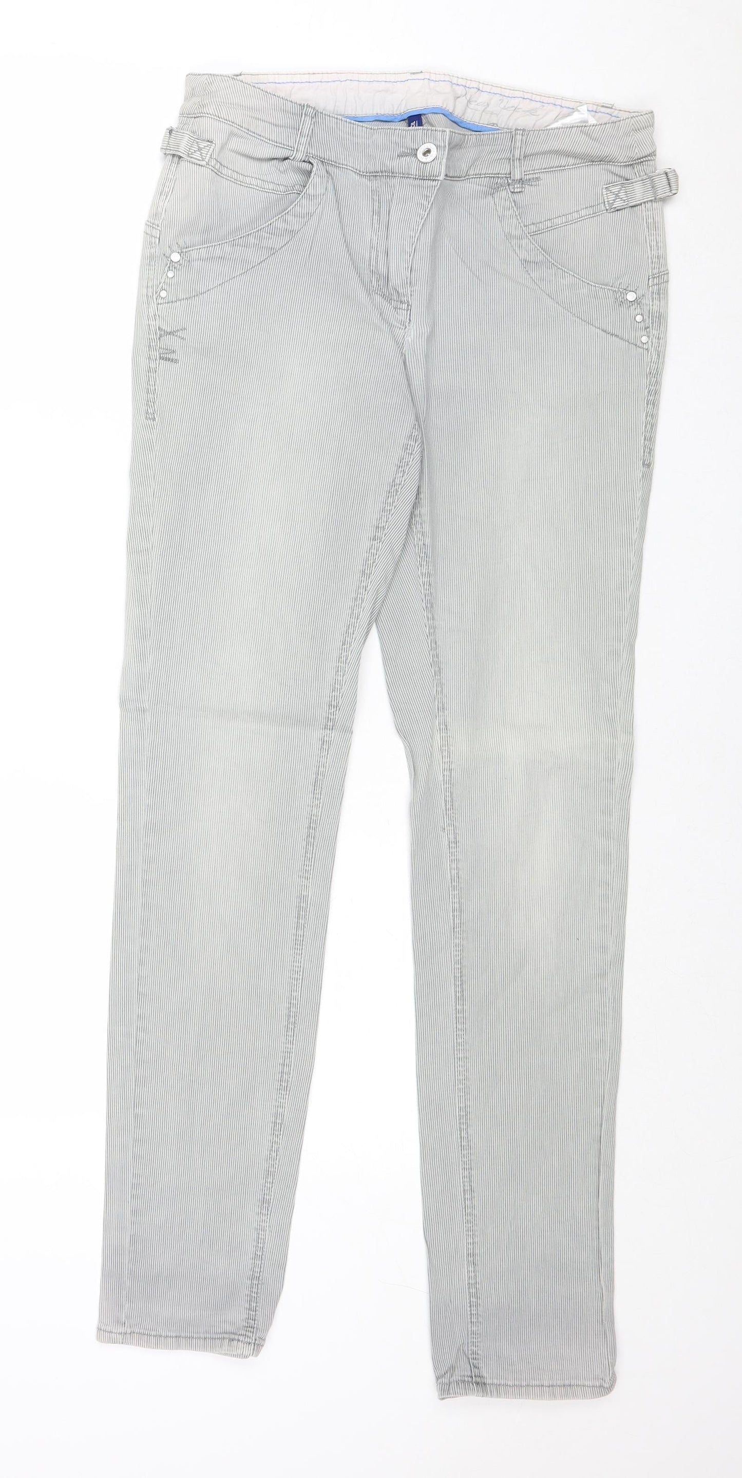 Womens UK Size 32 in Cecil Regular Fit Skinny Grey Jeans