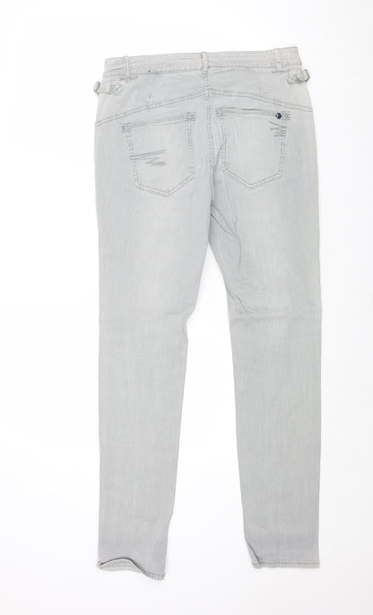 Womens UK Size 32 in Cecil Regular Fit Skinny Grey Jeans