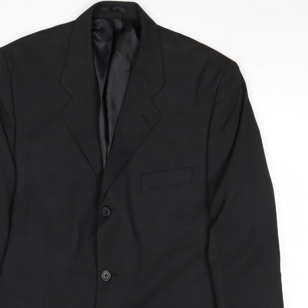 Mens UK Size 42 Butler & Webb Regular Black Suit Jacket