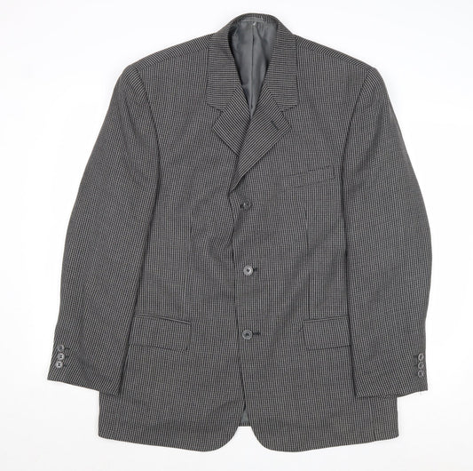 Mens UK Size 44 Classic Regular Grey Suit Jacket