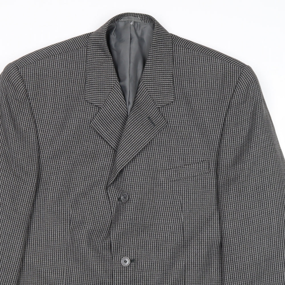 Mens UK Size 44 Classic Regular Grey Suit Jacket