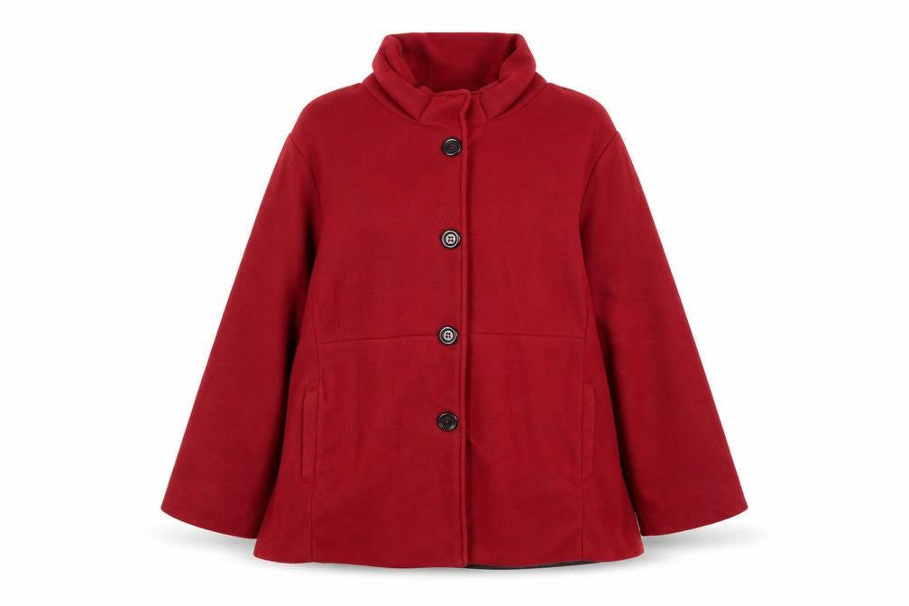 Gabriella Vicenza Womens Red Jacket Size 16 Button