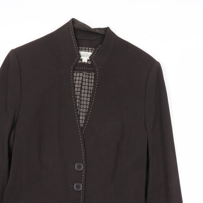 NEXT Womens Black Polyester Jacket Blazer Size 10
