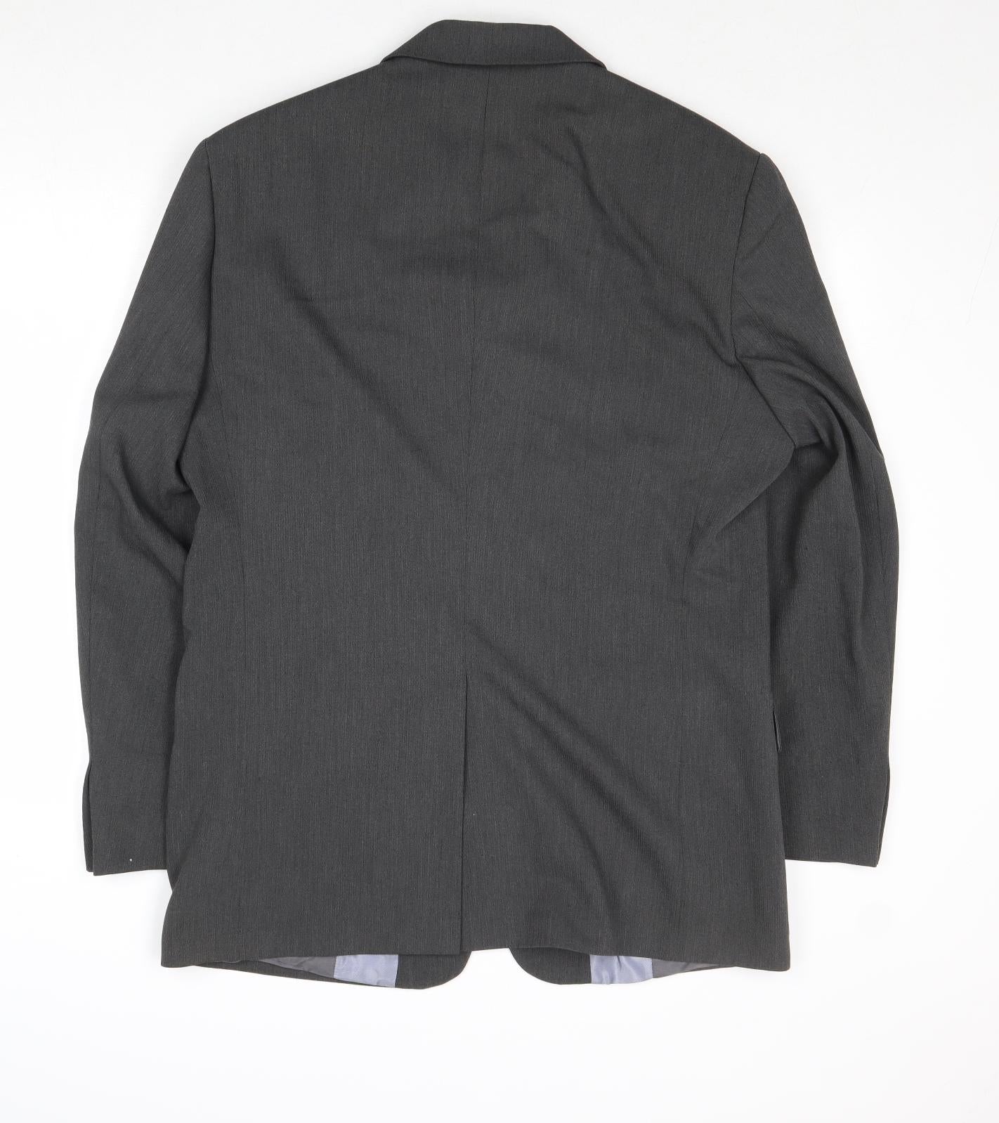 Mens UK Size 40 River Island Regular Grey Suit Jacket