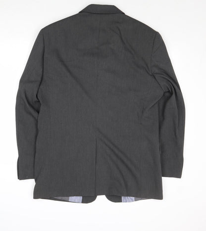 Mens UK Size 40 River Island Regular Grey Suit Jacket