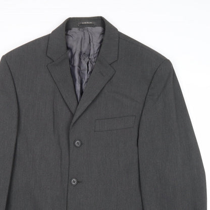 Mens UK Size 40 River Island Regular Grey Suit Jacket