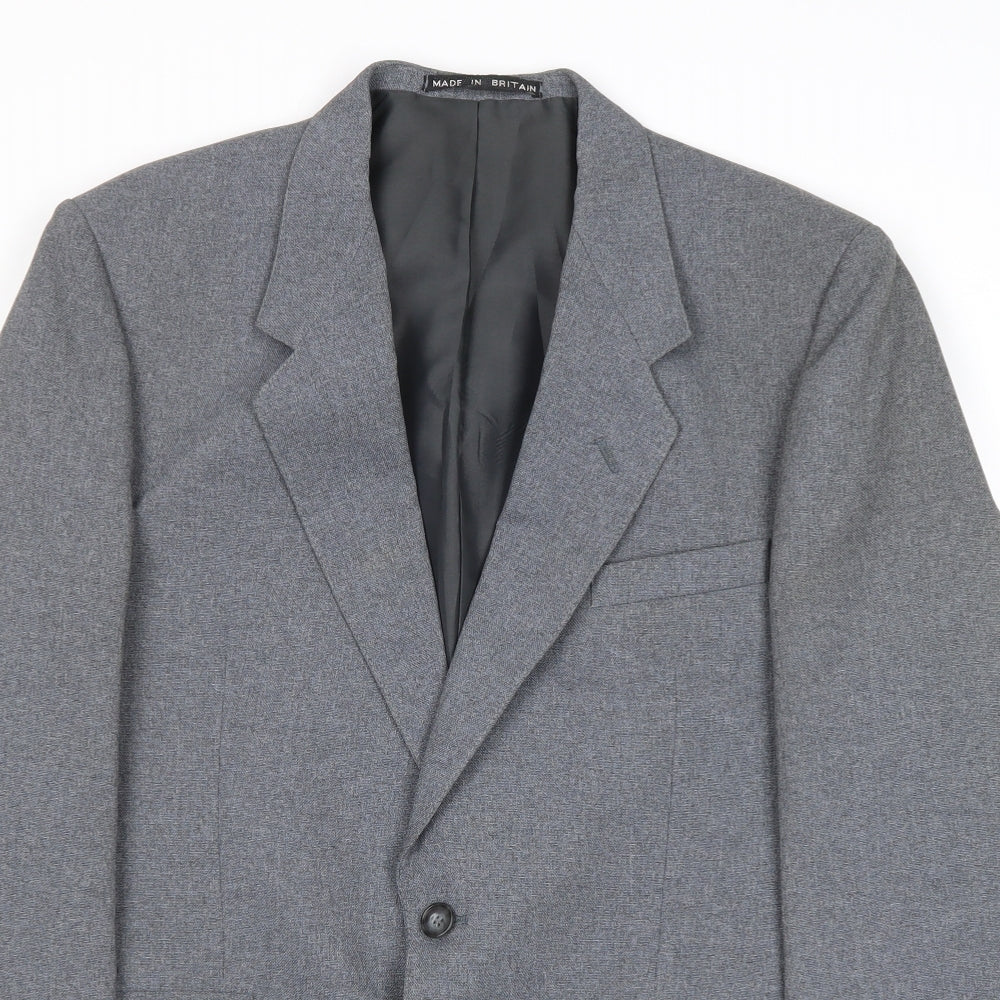 Mens UK Size 40 Dunn & Co Regular Grey Suit Jacket