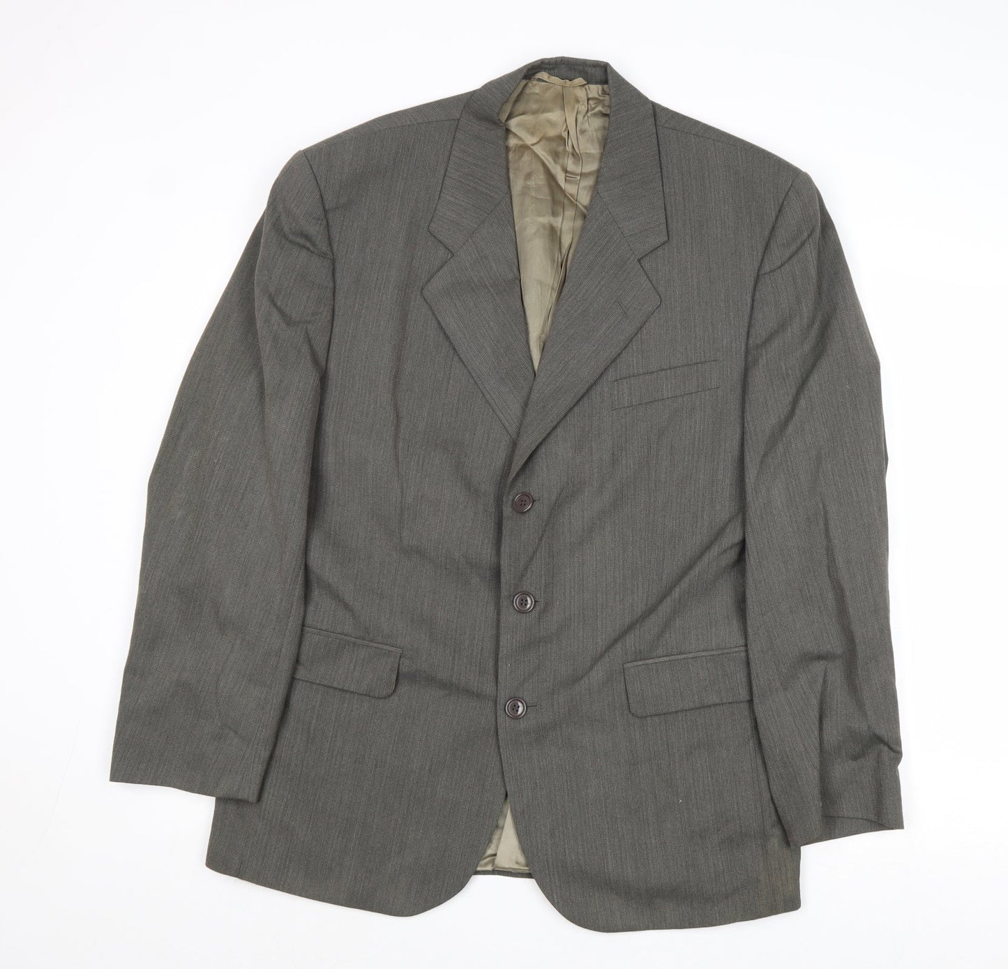 Mens UK Size 40 Hugo James Regular Grey Suit Jacket
