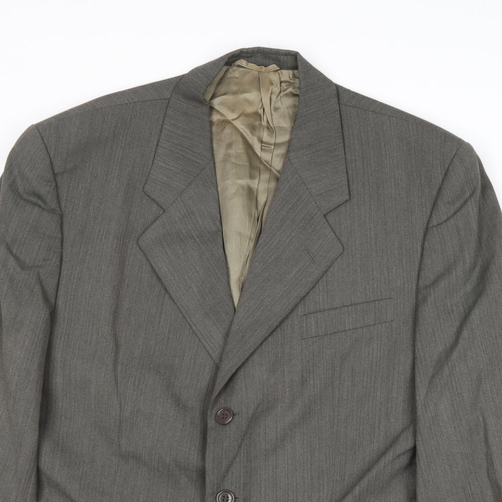 Mens UK Size 40 Hugo James Regular Grey Suit Jacket