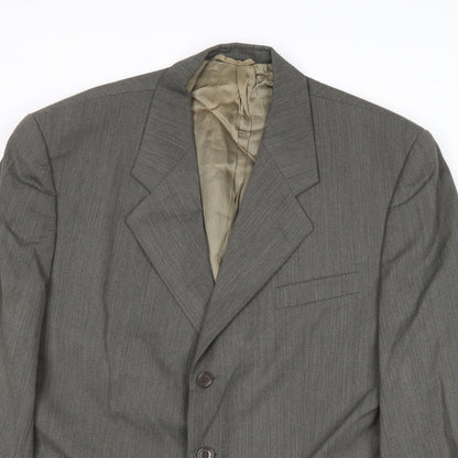 Mens UK Size 40 Hugo James Regular Grey Suit Jacket