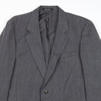 Mens UK Size 44 St Michael Regular Grey Suit Jacket