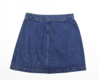 Womens UK Size 26 in Topshop A-Line Denim Skirt