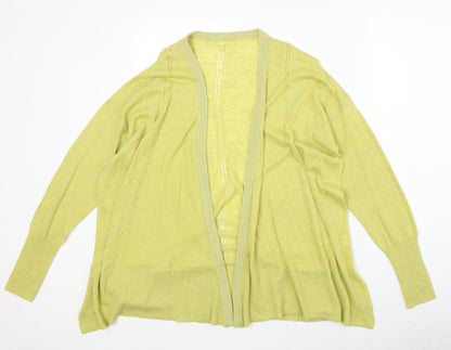 Womens UK Size 12 NEXT Yellow Cardigan Jumper
