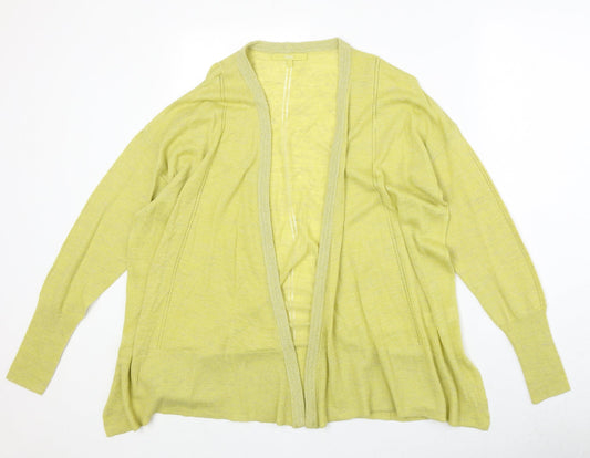 Womens UK Size 12 NEXT Yellow Cardigan Jumper