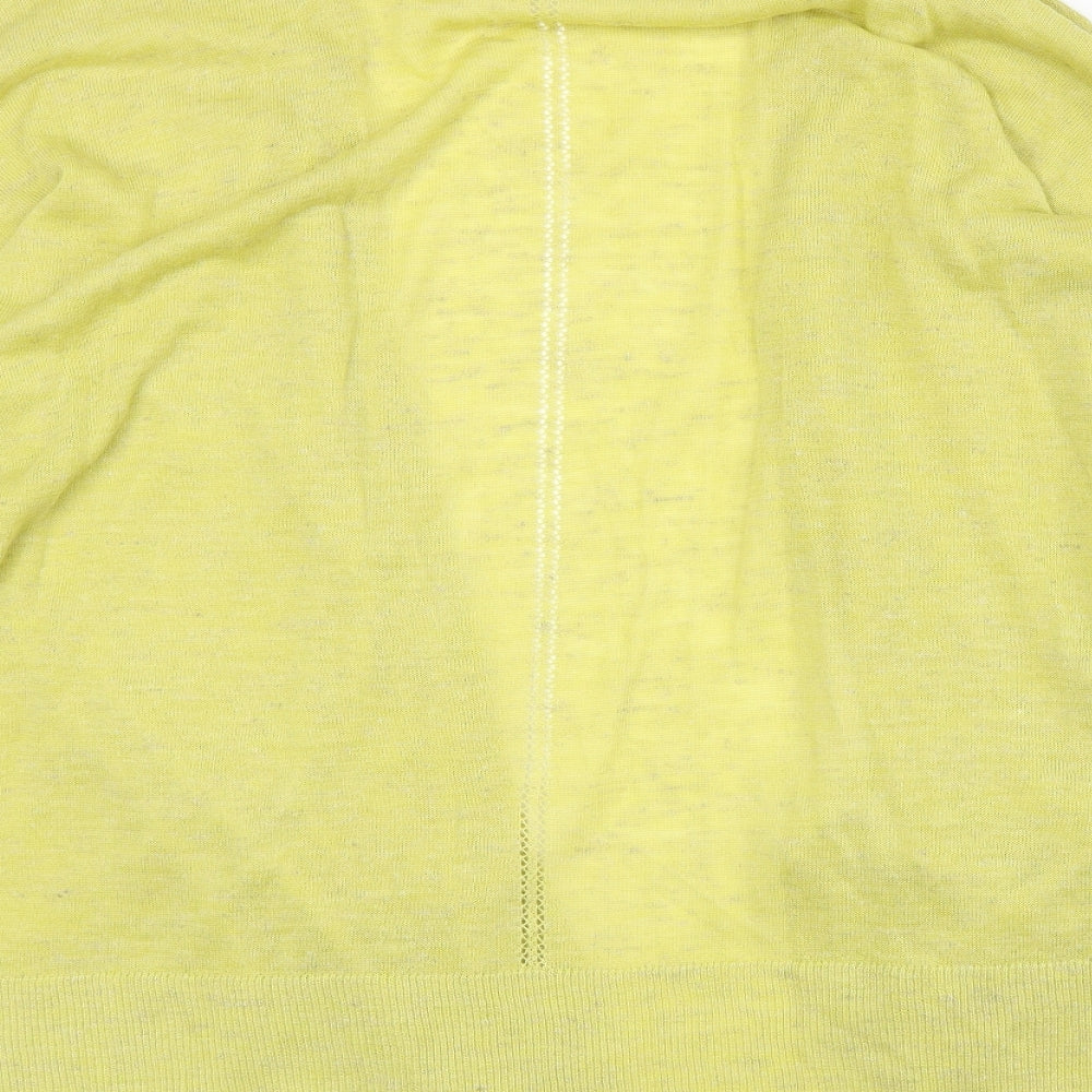 Womens UK Size 12 NEXT Yellow Cardigan Jumper