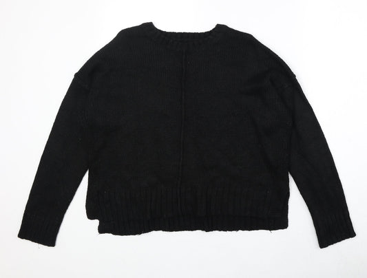 Womens UK Size S New Look Black Pullover Jumper