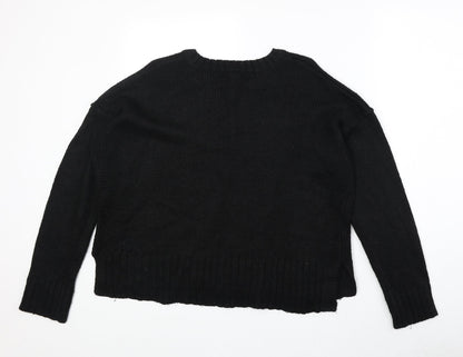 Womens UK Size S New Look Black Pullover Jumper