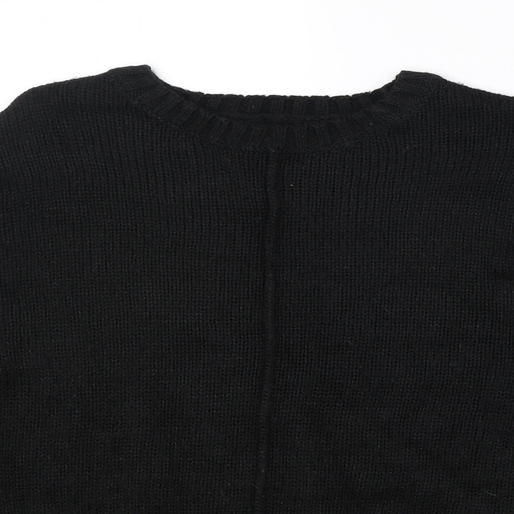 Womens UK Size S New Look Black Pullover Jumper