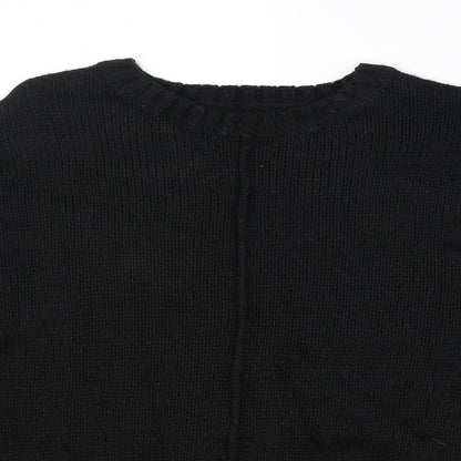 Womens UK Size S New Look Black Pullover Jumper