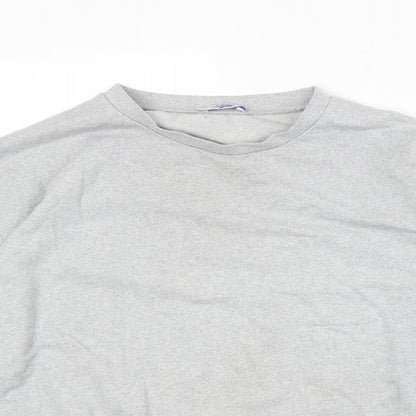 Jetty Womens Grey Cotton Pullover Sweatshirt Size M Pullover