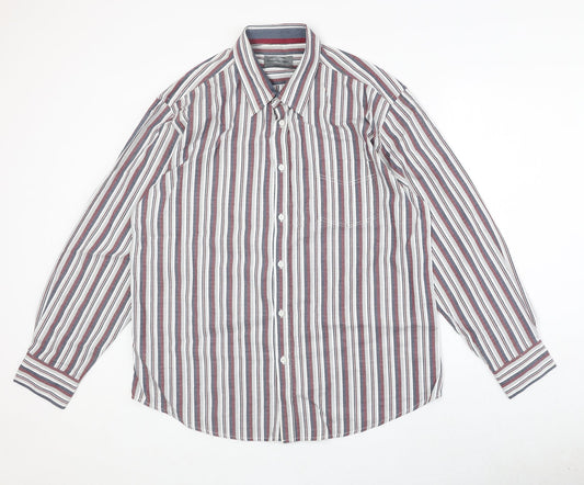 Mens UK Size 2XL Peter Gribby Multicoloured  Button-Up Long Sleeve Casual Shirt