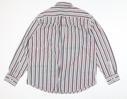 Mens UK Size 2XL Peter Gribby Multicoloured  Button-Up Long Sleeve Casual Shirt