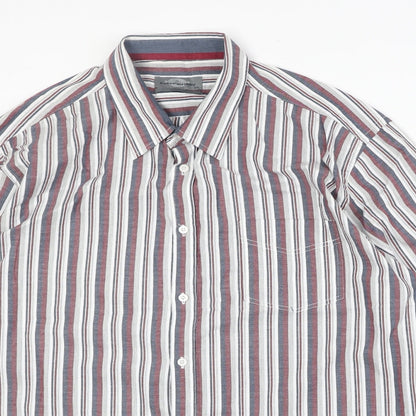 Mens UK Size 2XL Peter Gribby Multicoloured  Button-Up Long Sleeve Casual Shirt