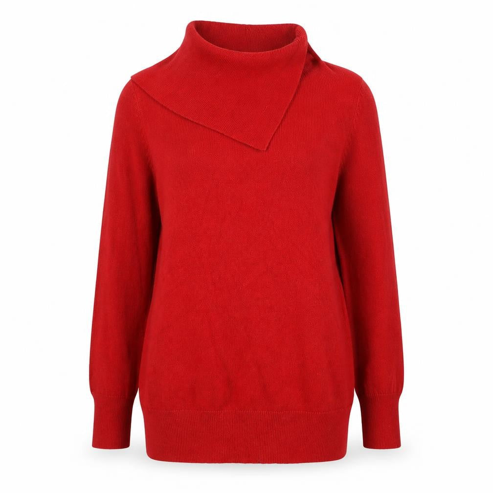 Womens UK Size 12 M&Co Red Pullover Jumper