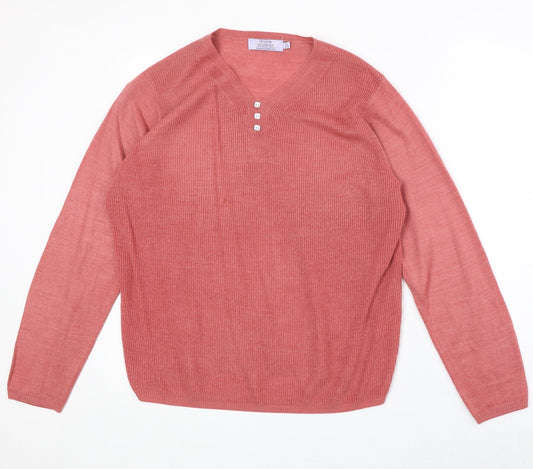 Womens UK Size M EWM Pink Pullover Jumper