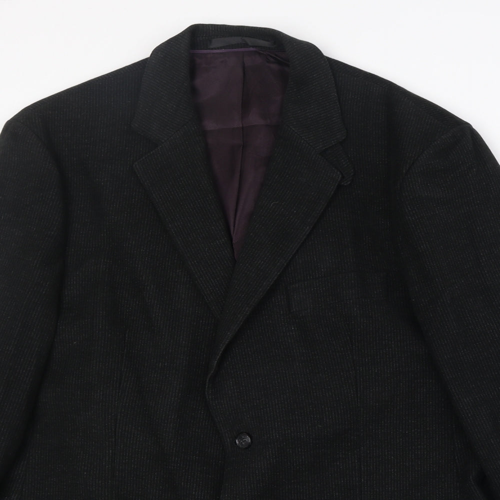 Mens UK Size 42 Marks and Spencer Regular Black Suit Jacket