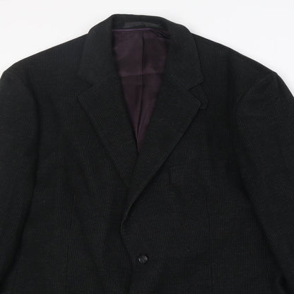 Mens UK Size 42 Marks and Spencer Regular Black Suit Jacket