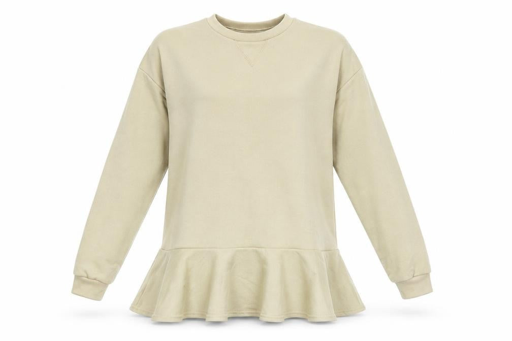 Womens UK Size 8 ASOS Beige Pullover Sweatshirt