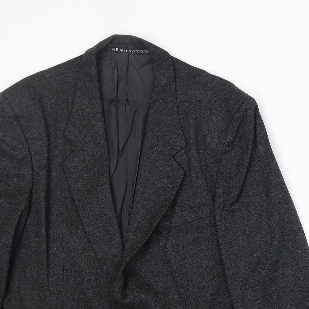 Mens UK Size 40 Burton Regular Grey Suit Jacket