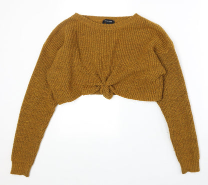 Womens UK Size M New Look Yellow Pullover Jumper