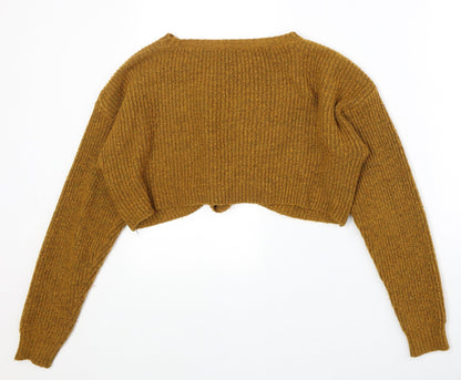 Womens UK Size M New Look Yellow Pullover Jumper
