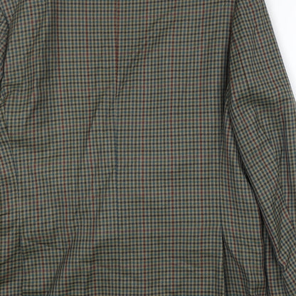 Greenwood Classic Mens Multicoloured Geometric Wool Jacket Blazer Size 42 Regular