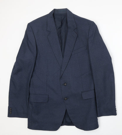Centar Mens Blue Polyester Jacket Suit Jacket Size 44 Regular