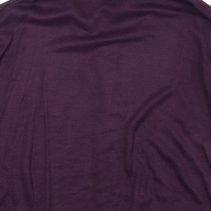 Victoria Eve Womens Purple Roll Neck Acrylic Pullover Jumper Size XL