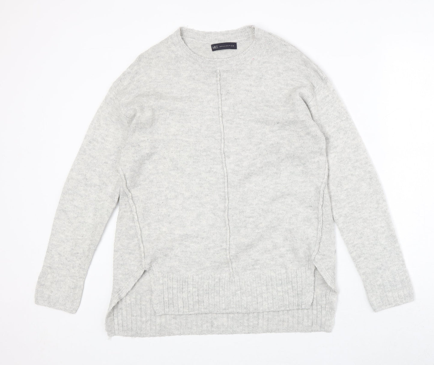 Womens UK Size S Marks and Spencer Grey Pullover Jumper